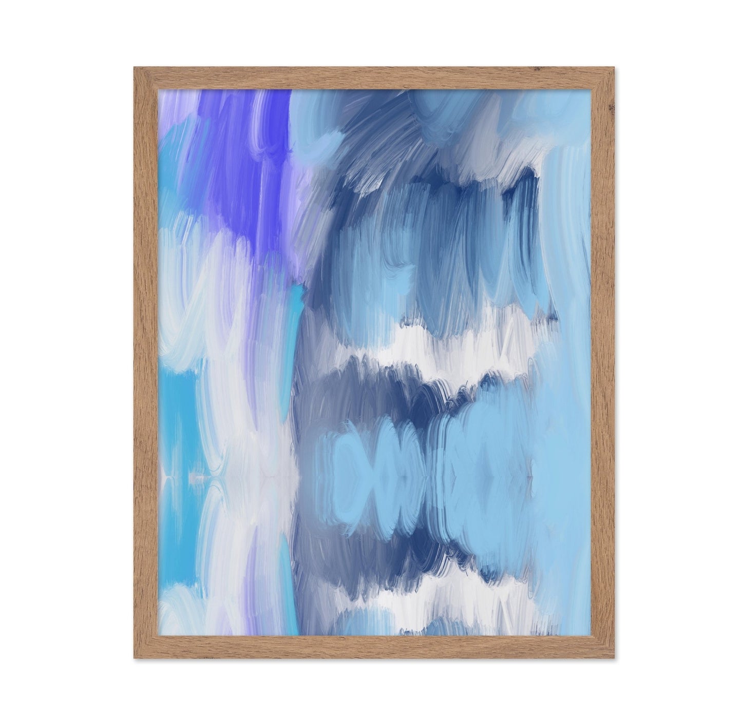 Blue Abstract Brushstroke