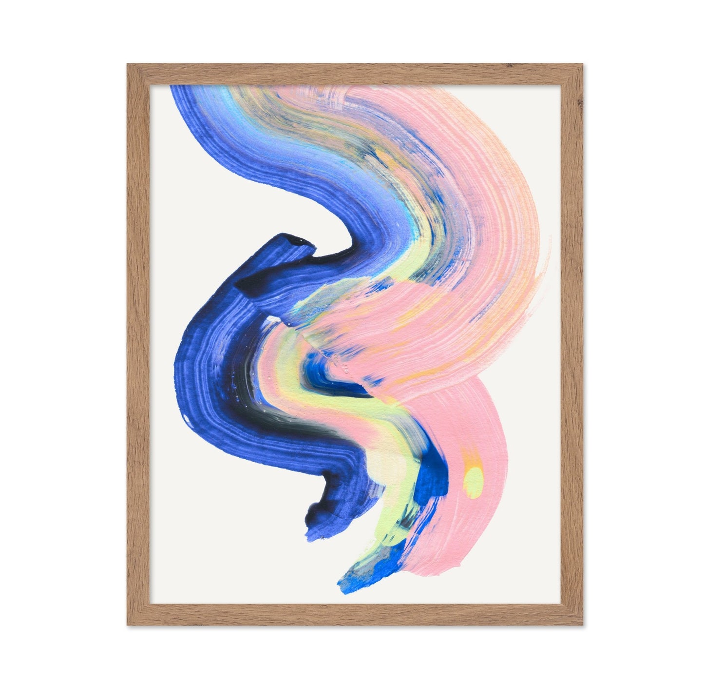 Pink Blue Brushstroke