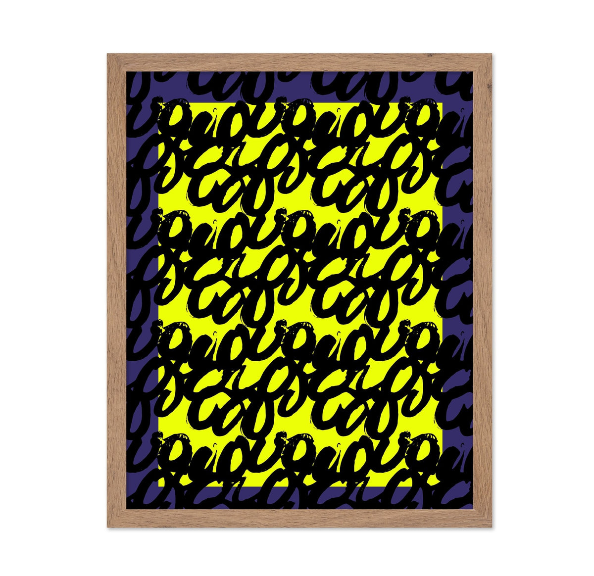 Neon Script Pattern