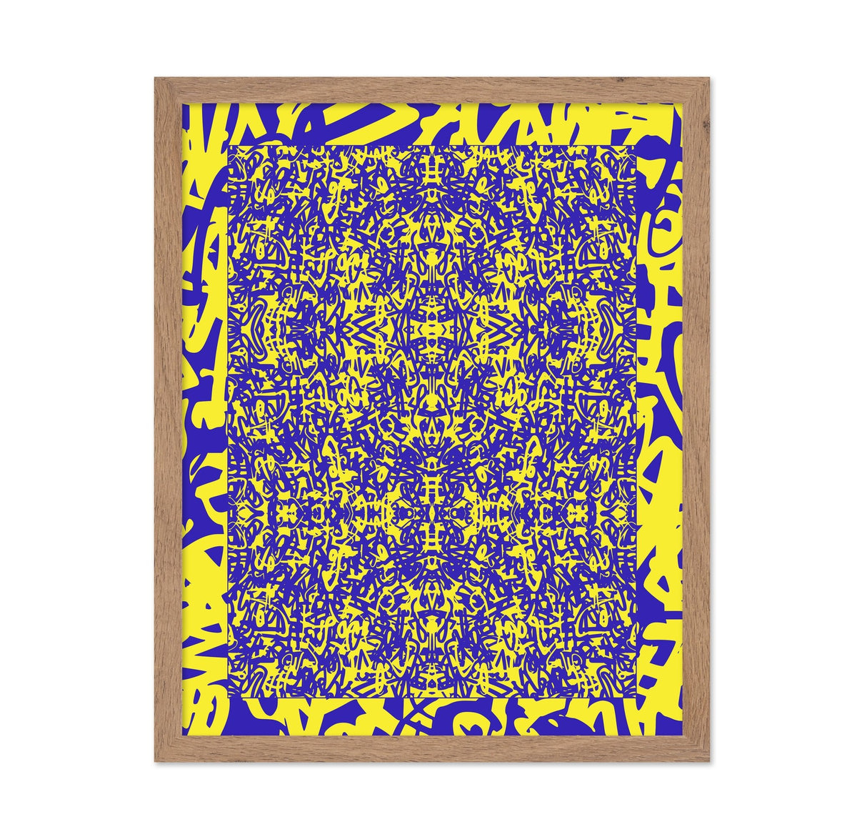 Yellow Graffiti Grid