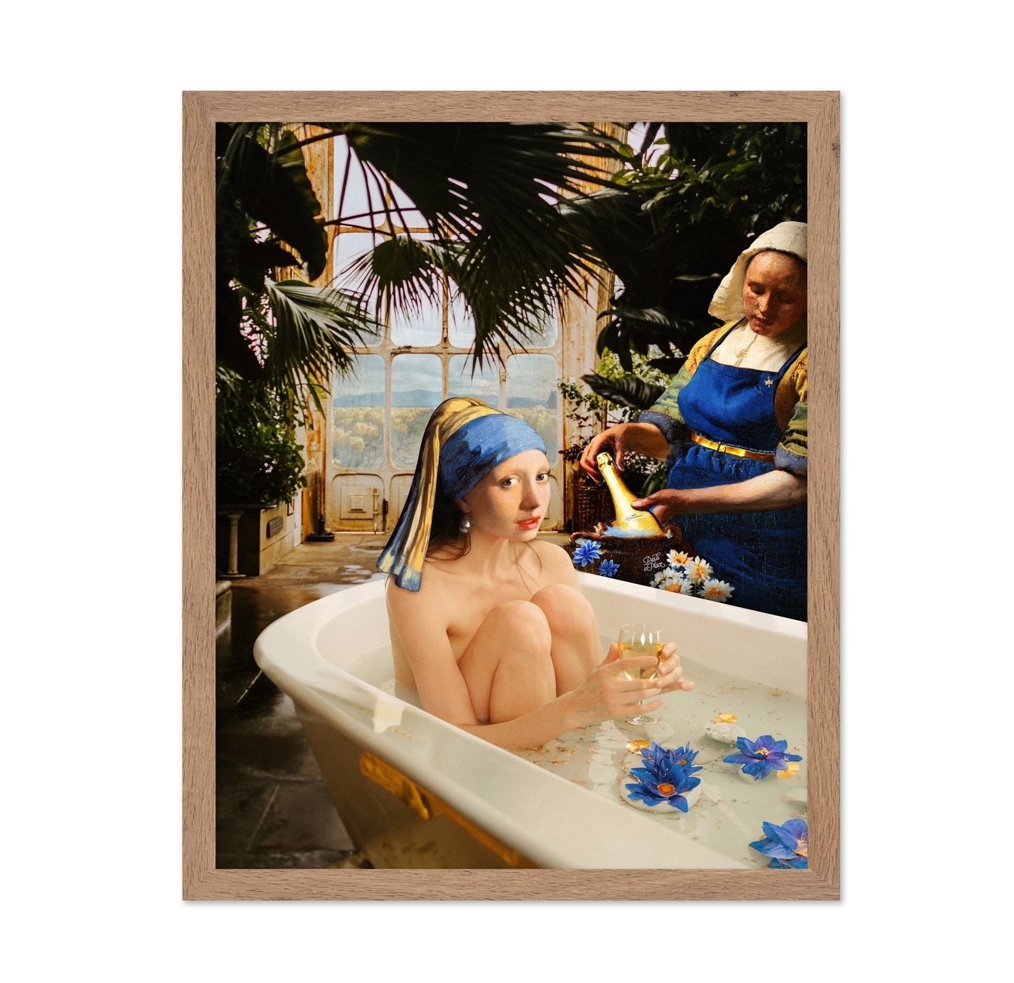 Pearl Girl Bath Collage