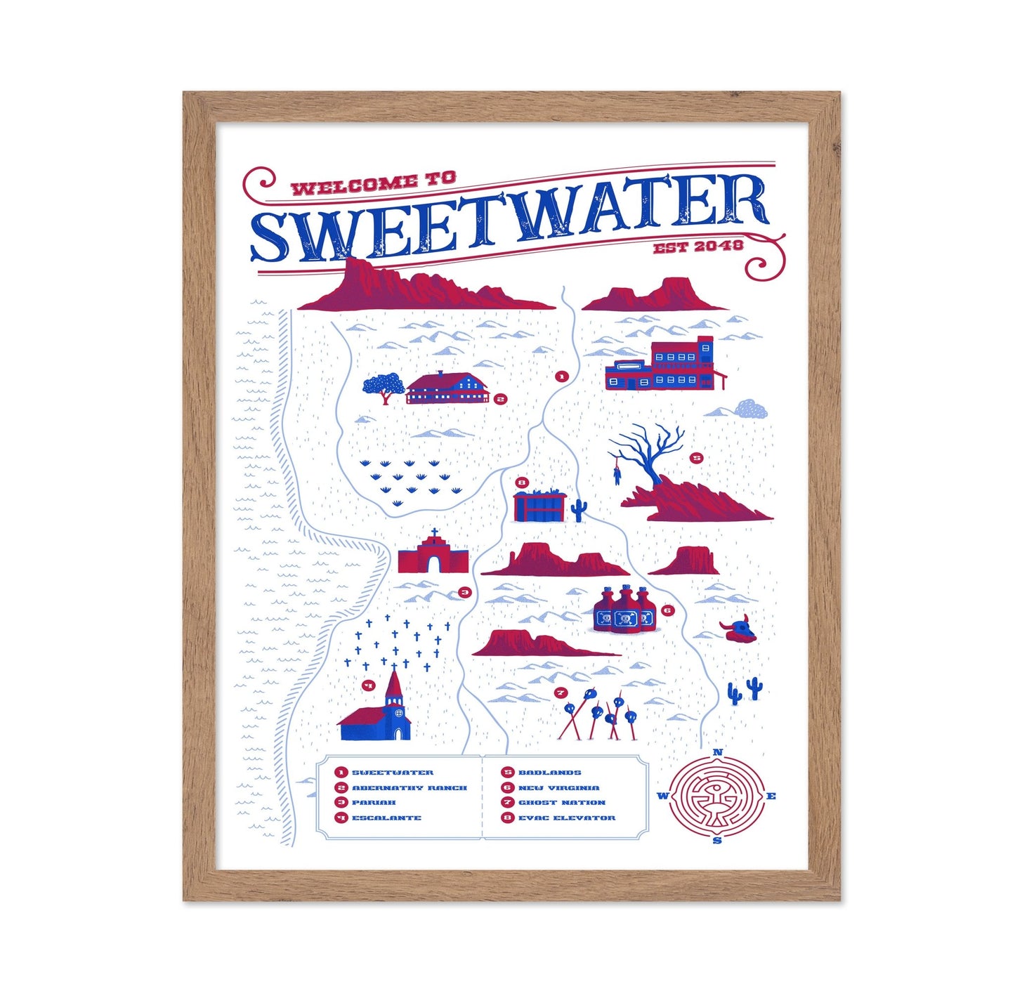 Sweetwater Map Poster