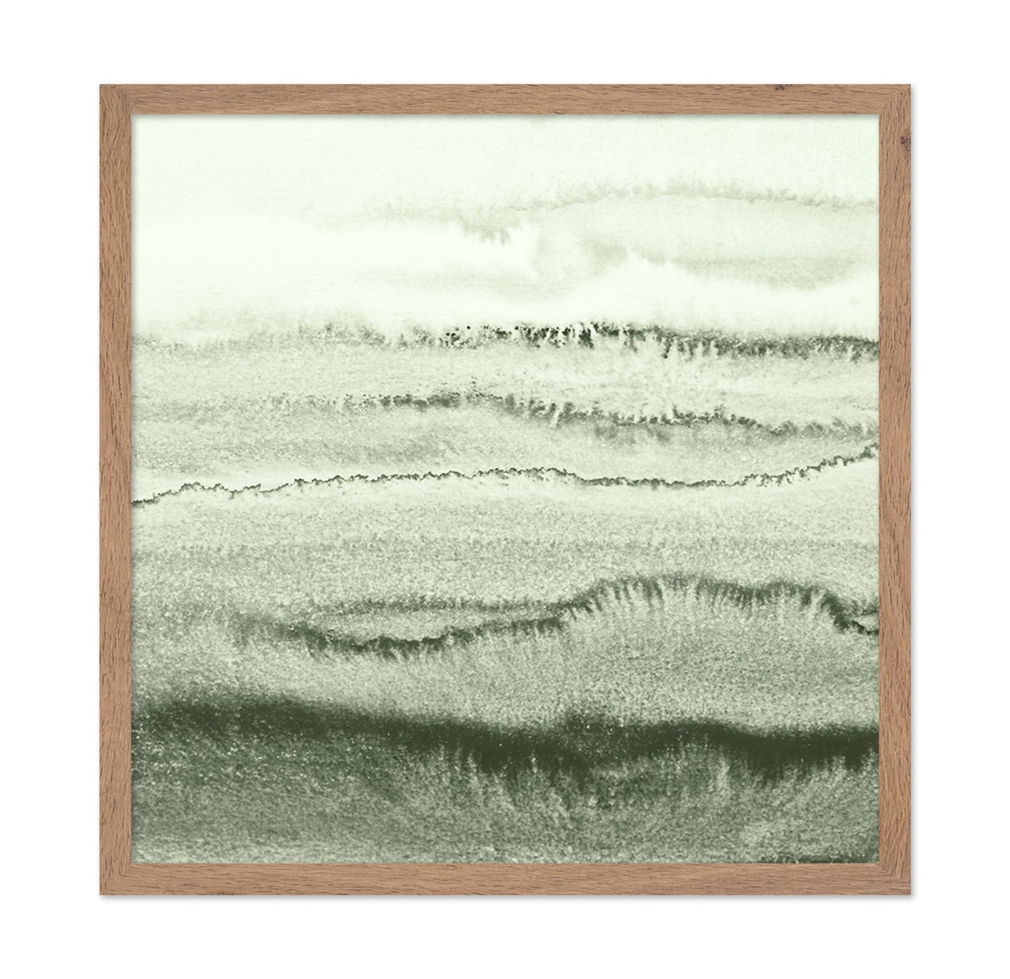 Green Watercolor Waves
