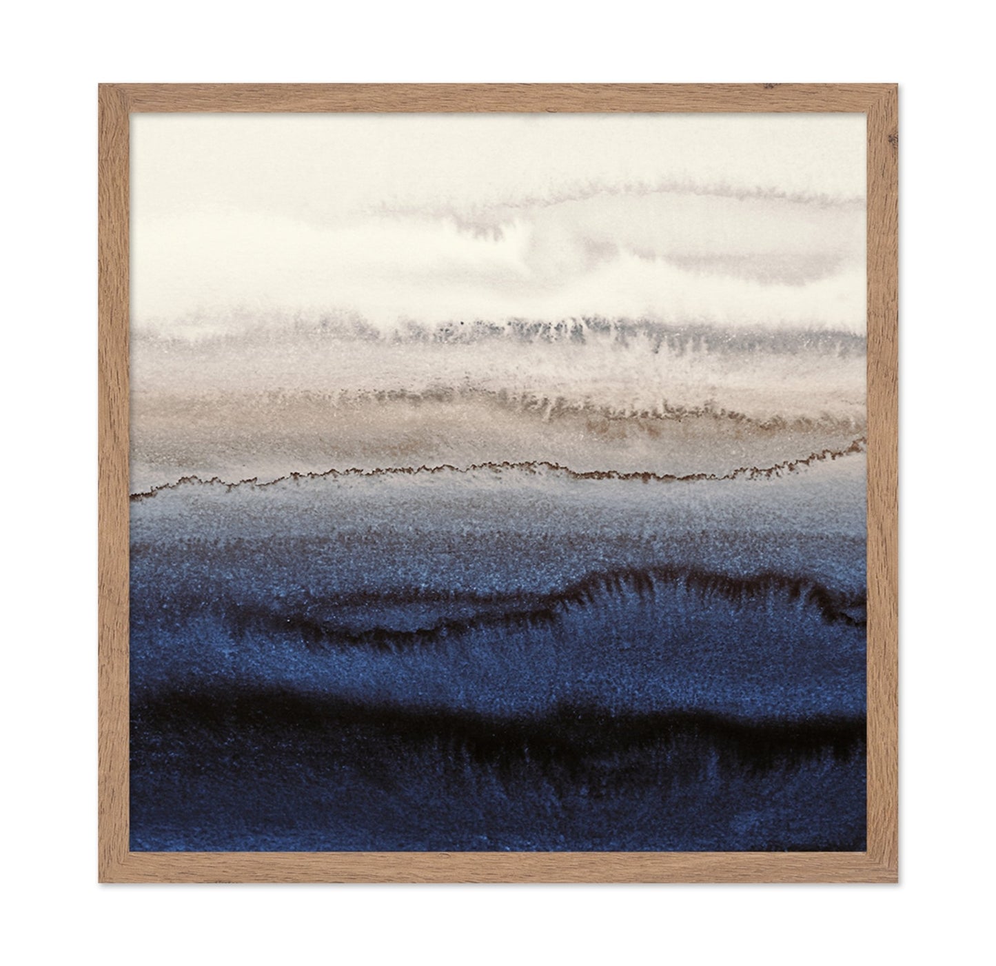 Deep Blue Watercolor Waves