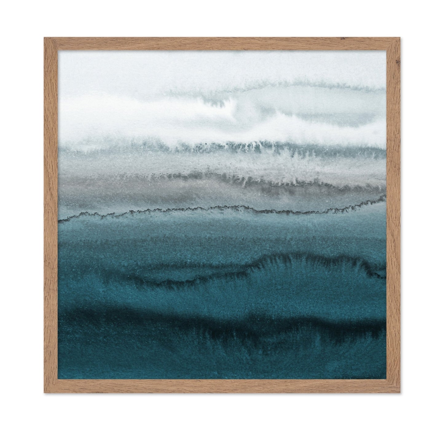 Teal Watercolor Waves