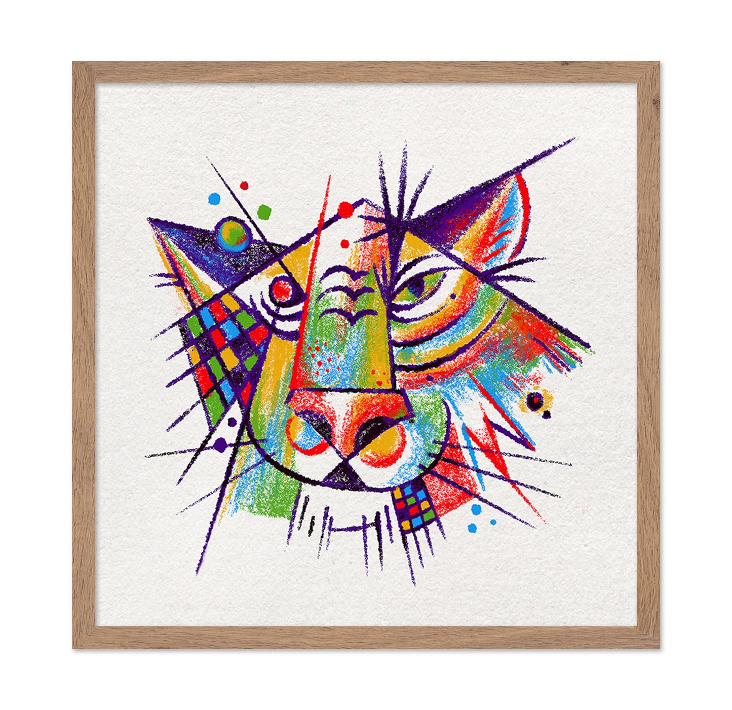 Abstract Tiger Face