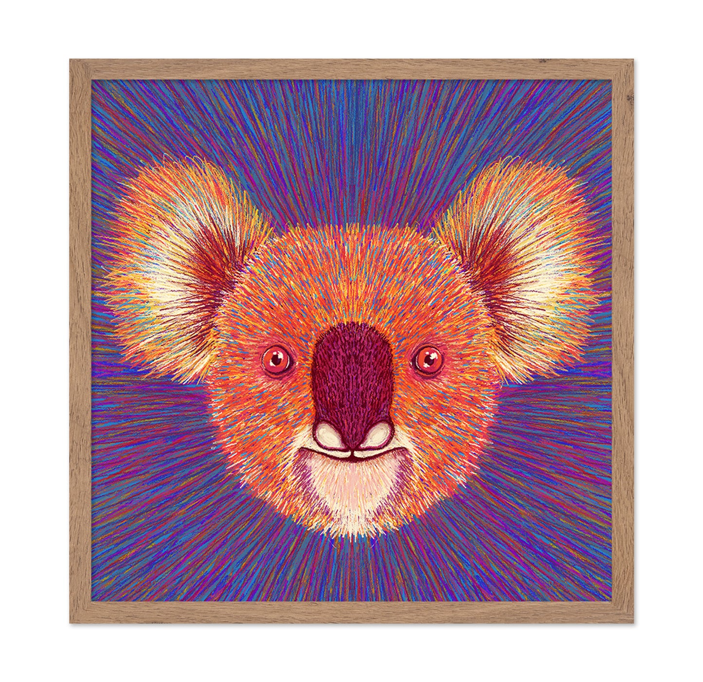 Psychedelic Koala Face