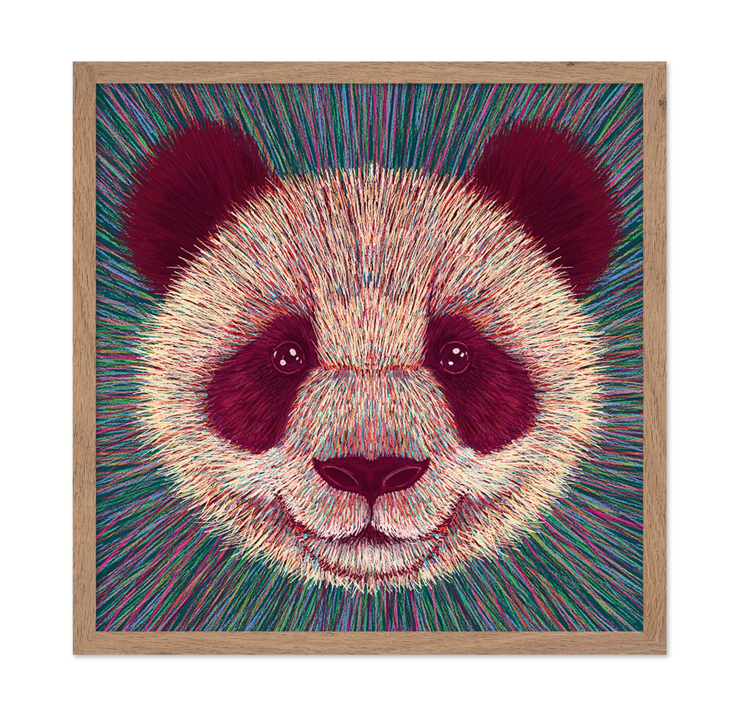 Psychedelic Panda Face