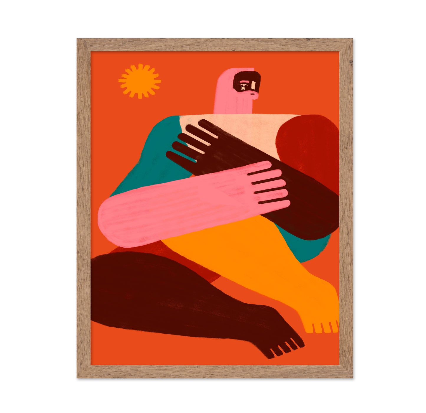 Abstract Human Embrace