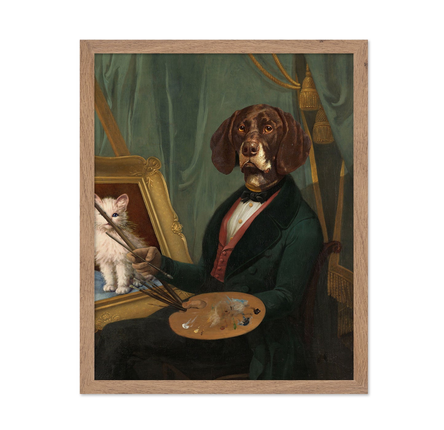 Dog Painter Portrait