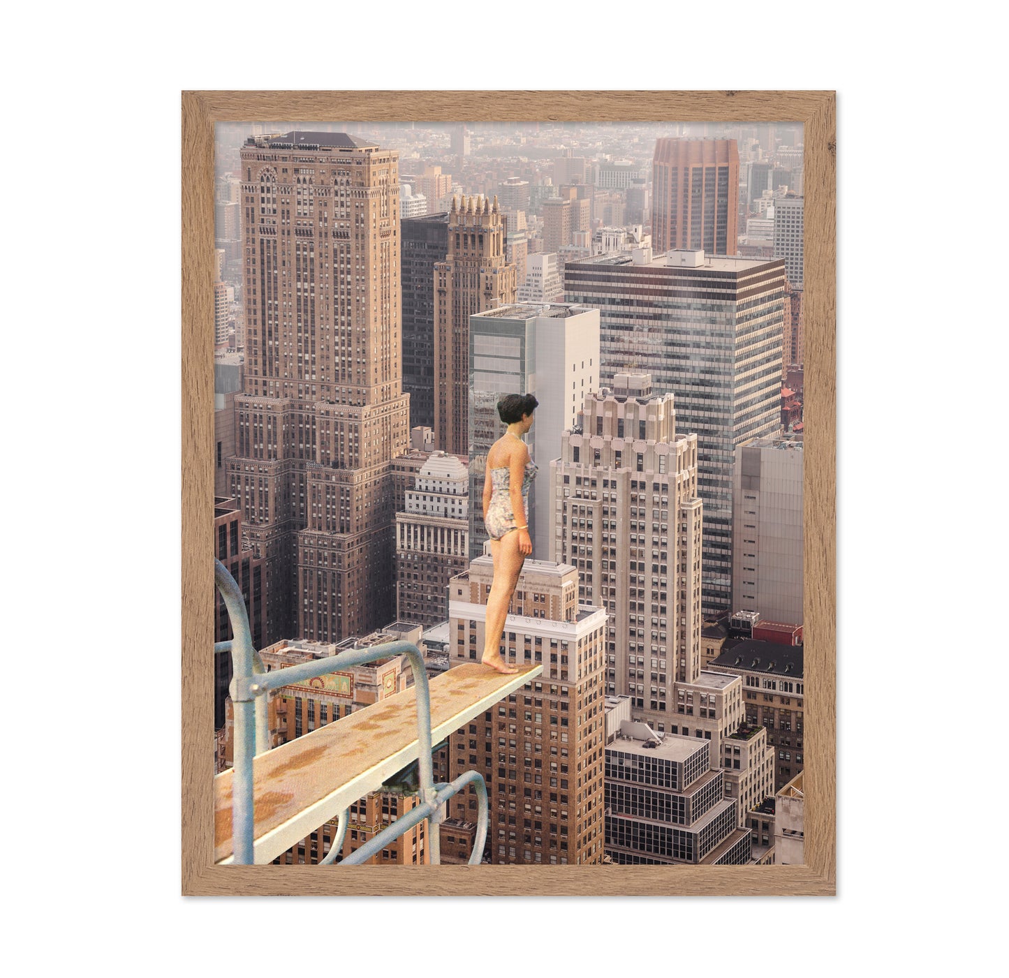 City Dive Above Skyline