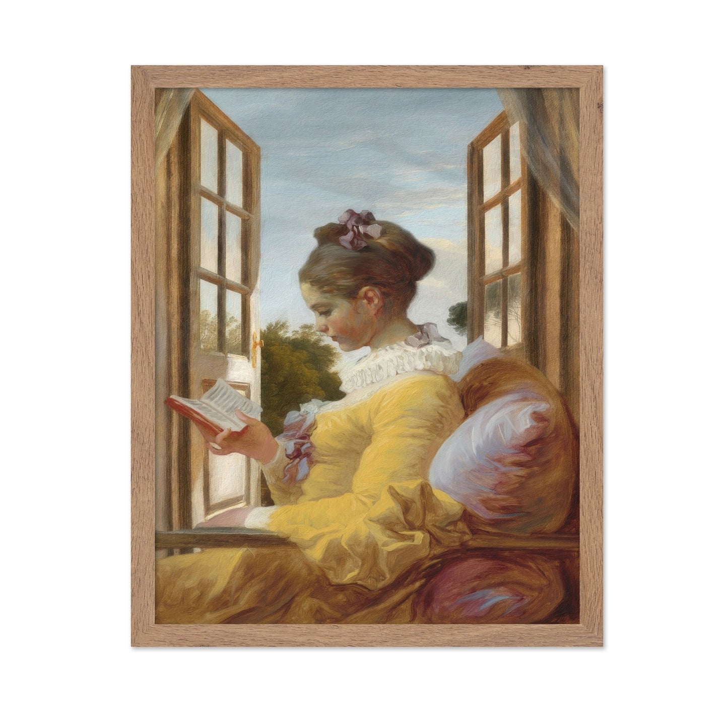 Girl Reading By Window