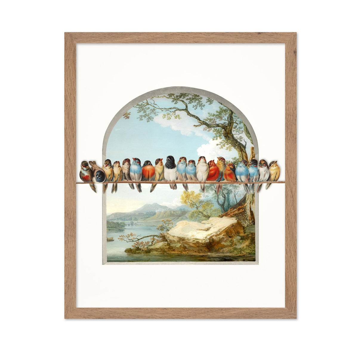 Birds On A Scenic View