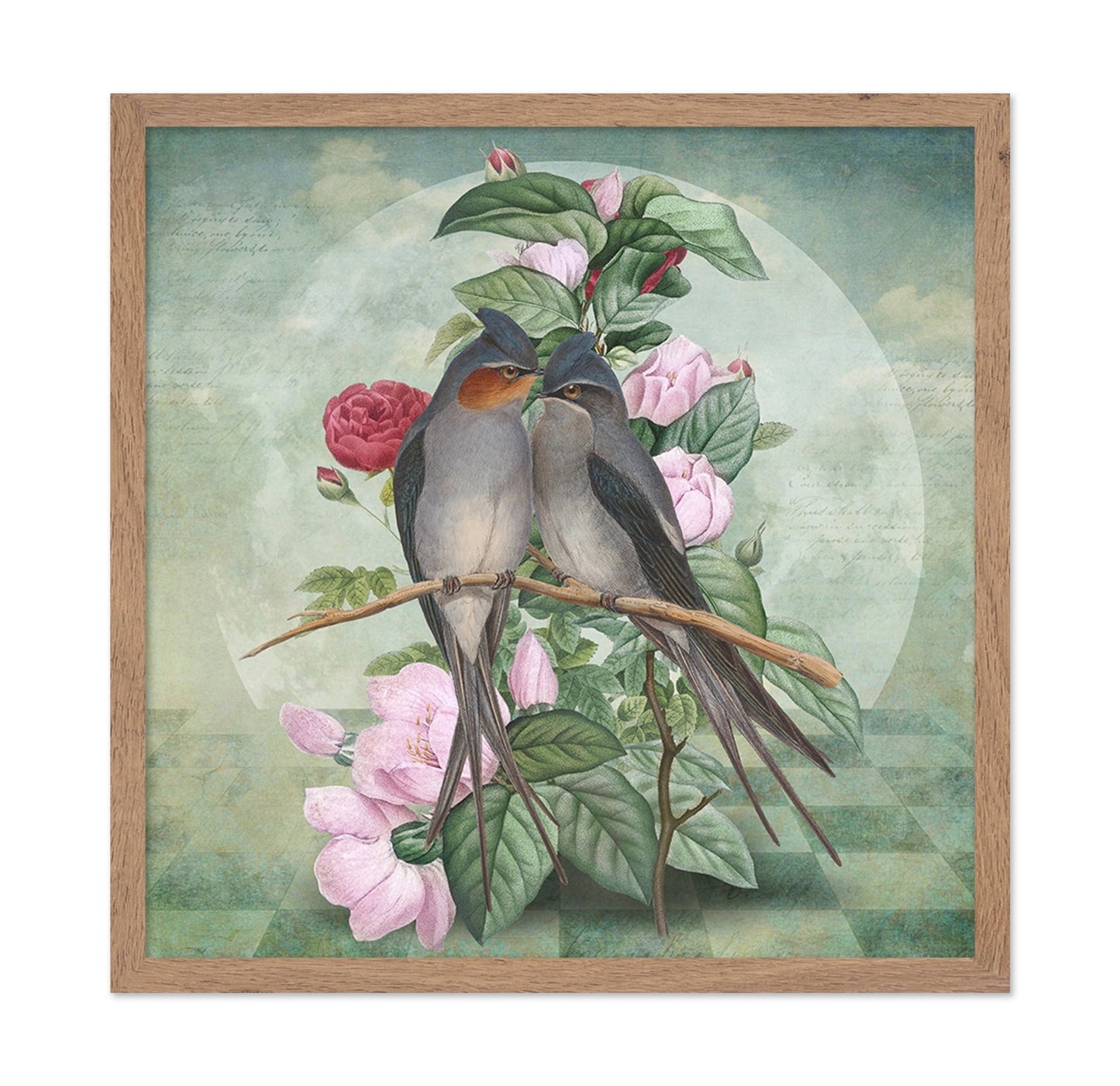 Floral Lovebirds