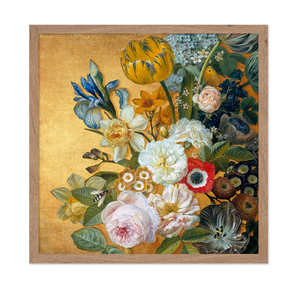 Golden Floral Still Life