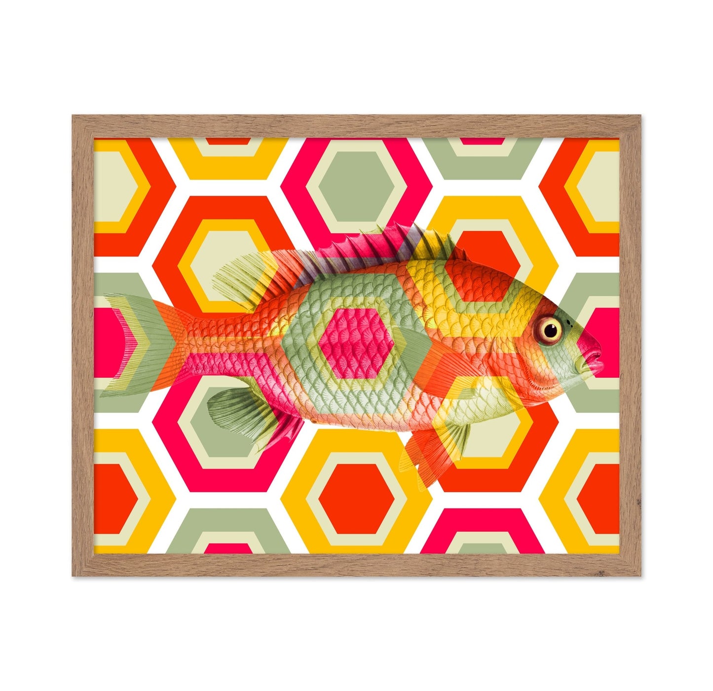 Geometric Retro Fish