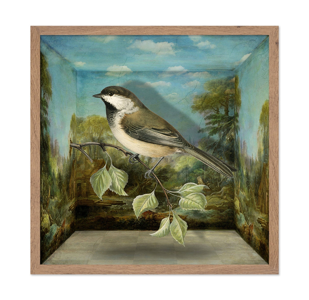 Forest Sparrow Scene