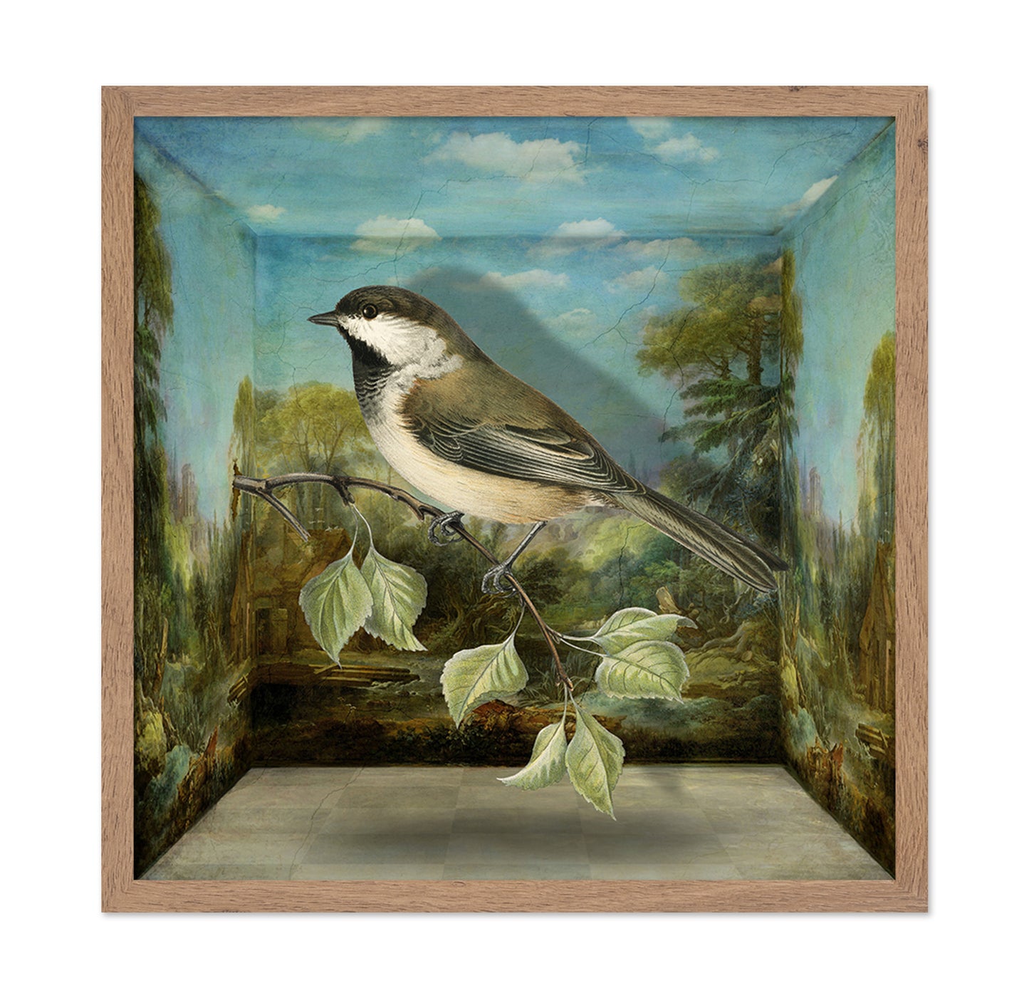 Forest Sparrow Scene