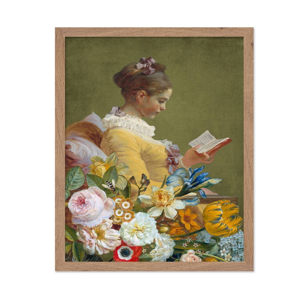 Reading Among Flowers