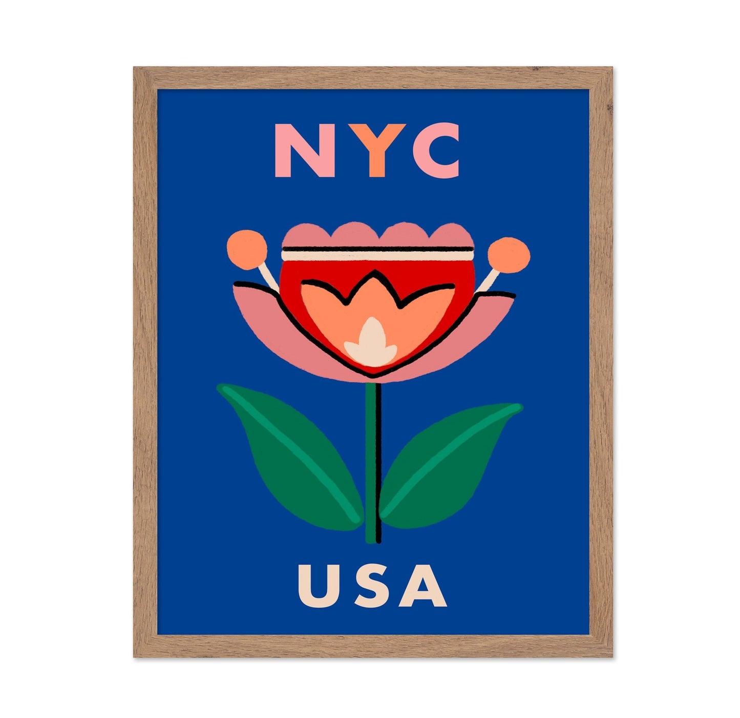 NYC Floral Poster