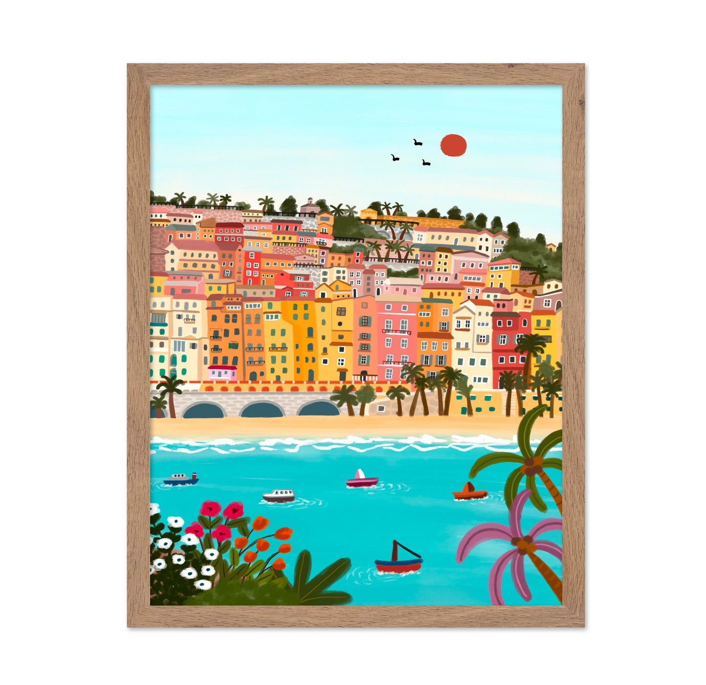 Colorful Seaside Town