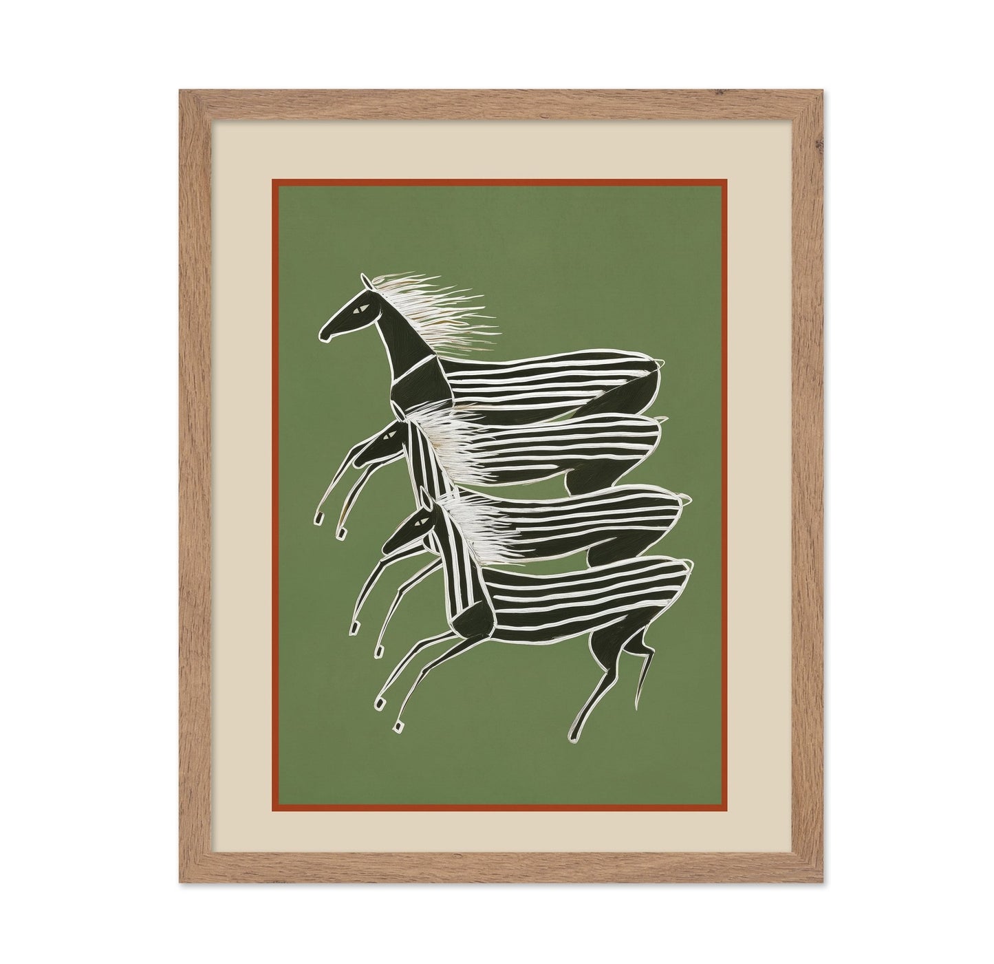 Striped Running Horses