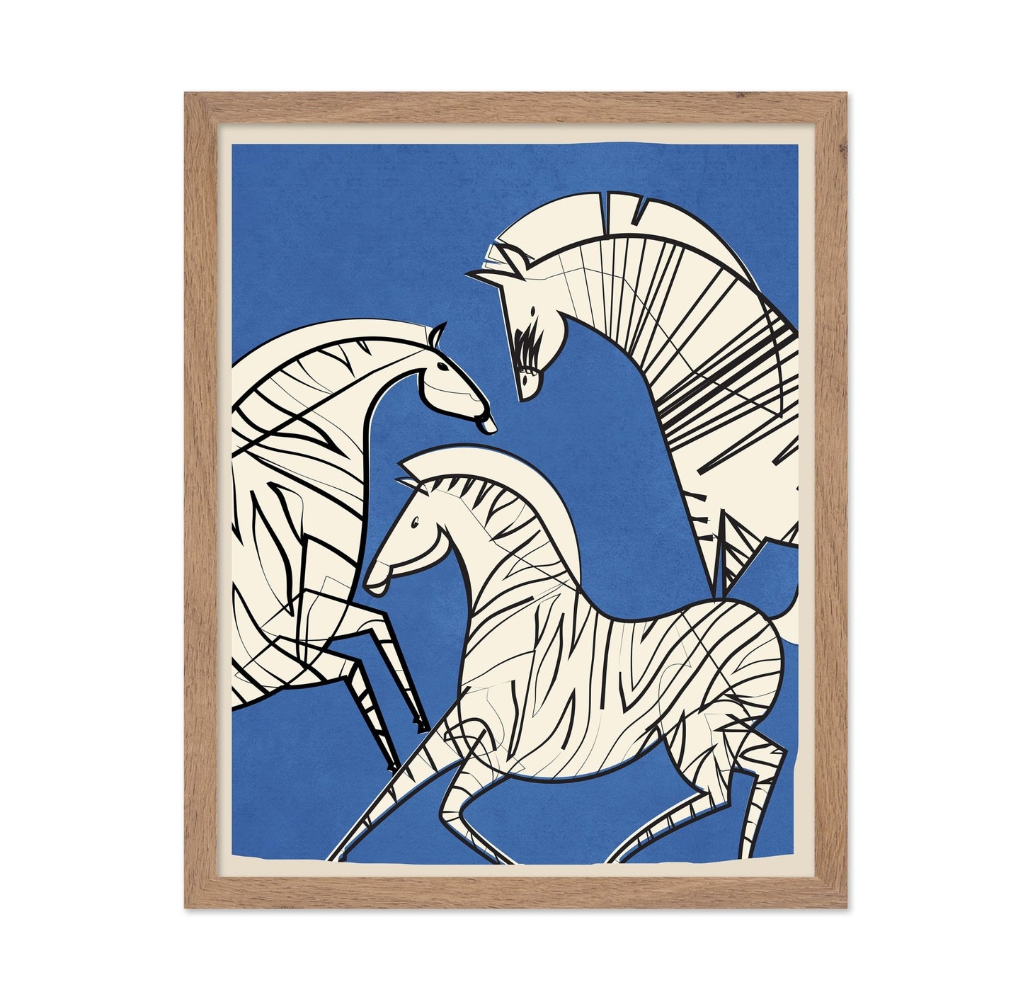 Abstract Zebra Trio