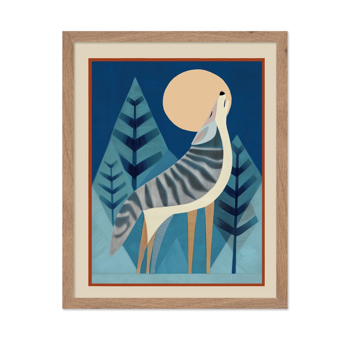 Moonlit Forest Deer