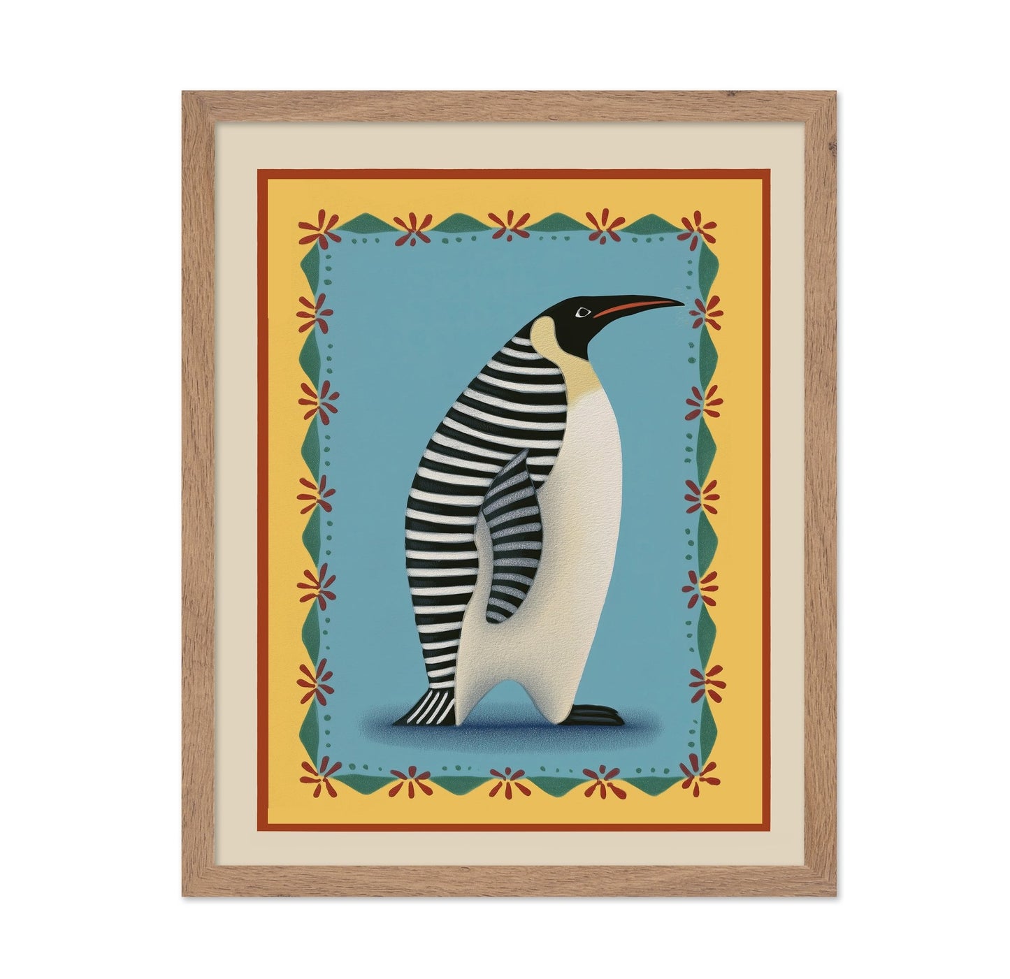Striped Penguin Portrait