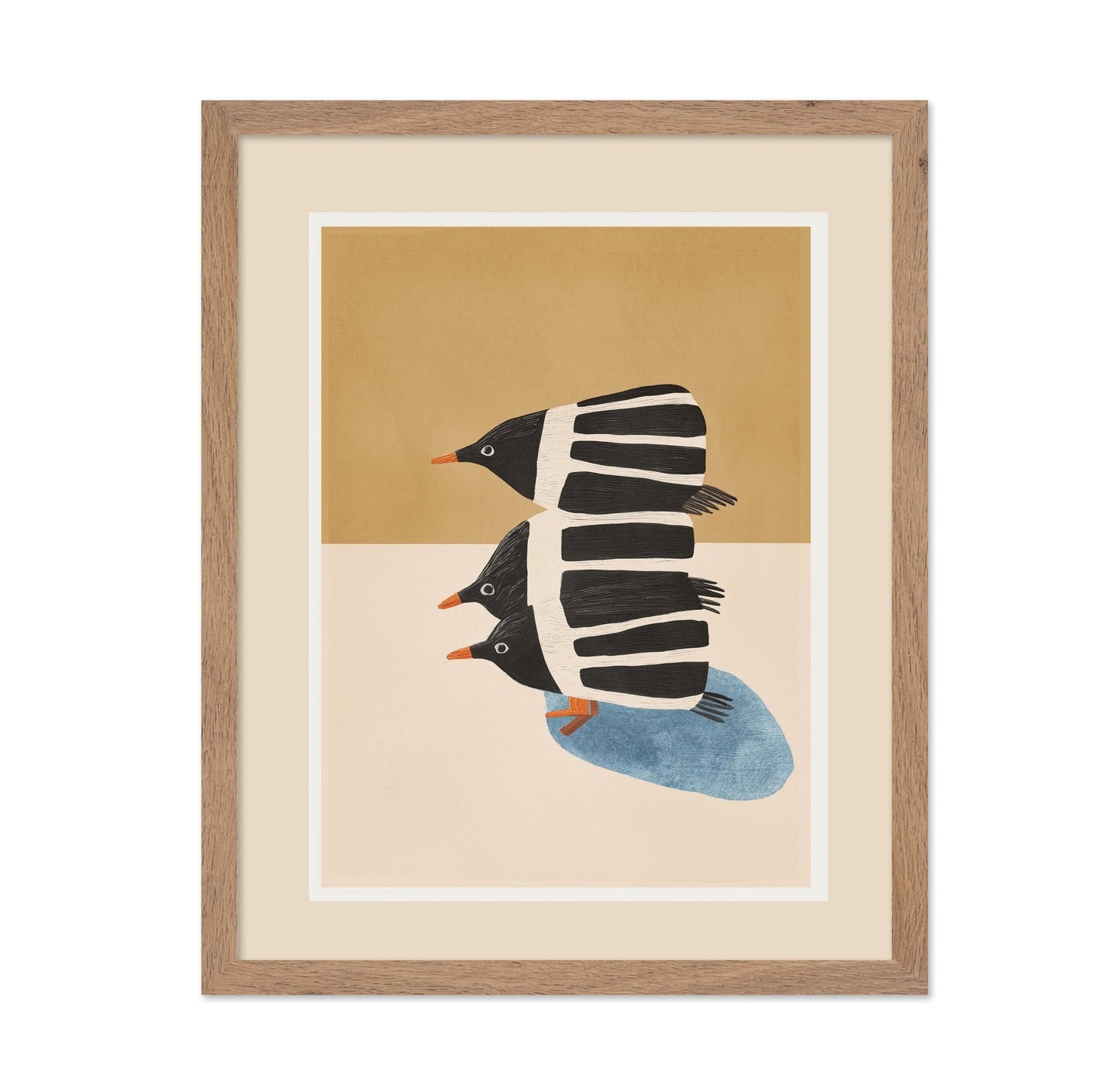 Stacked Penguin Trio