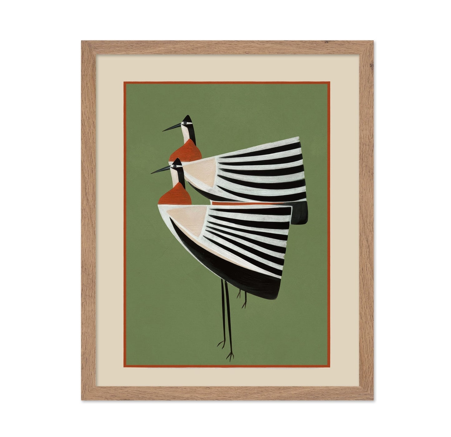 Striped Crane Duo