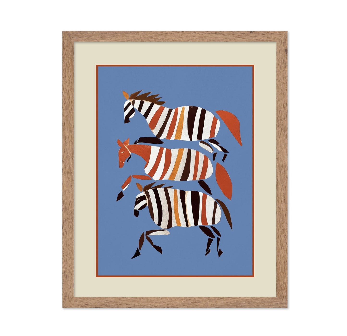 Running Stripe Horses