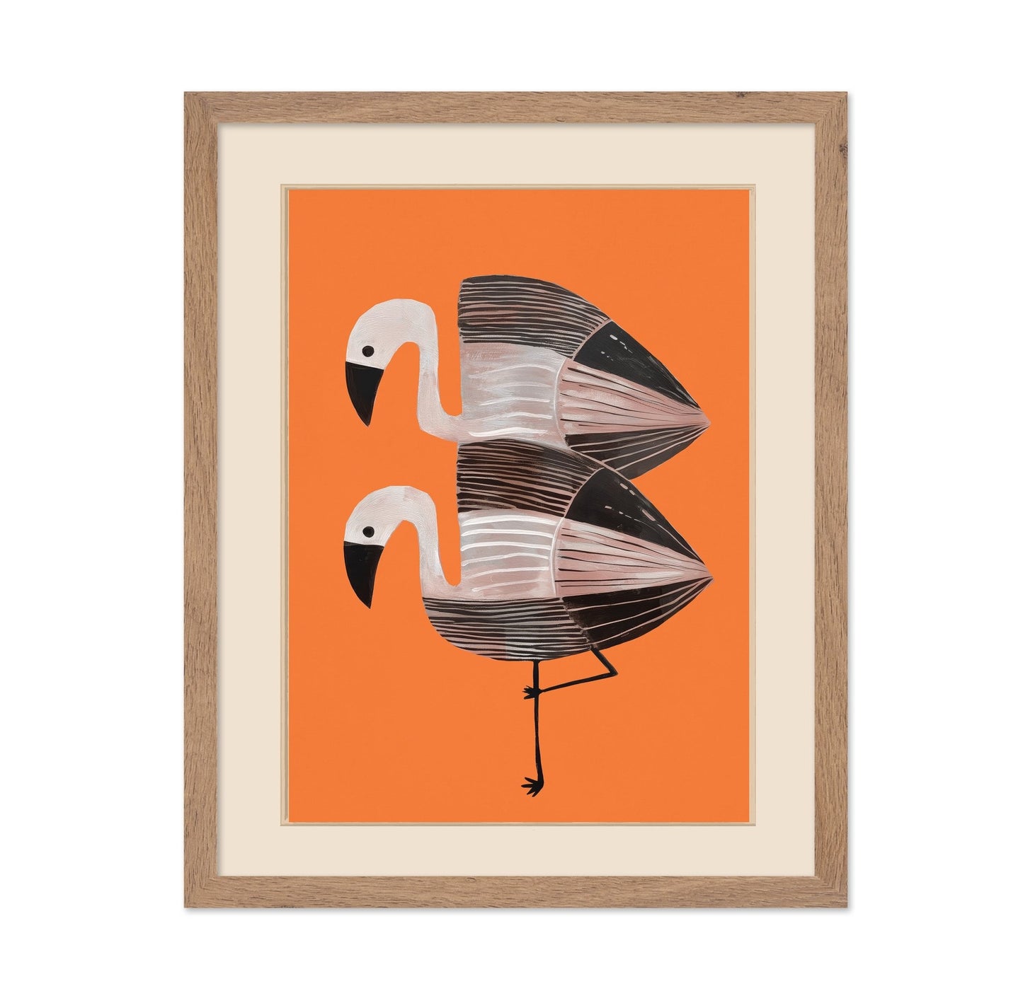 Tangerine Flamingo Duo