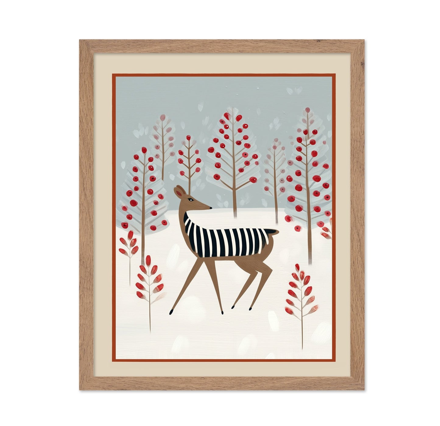 Striped Winter Deer