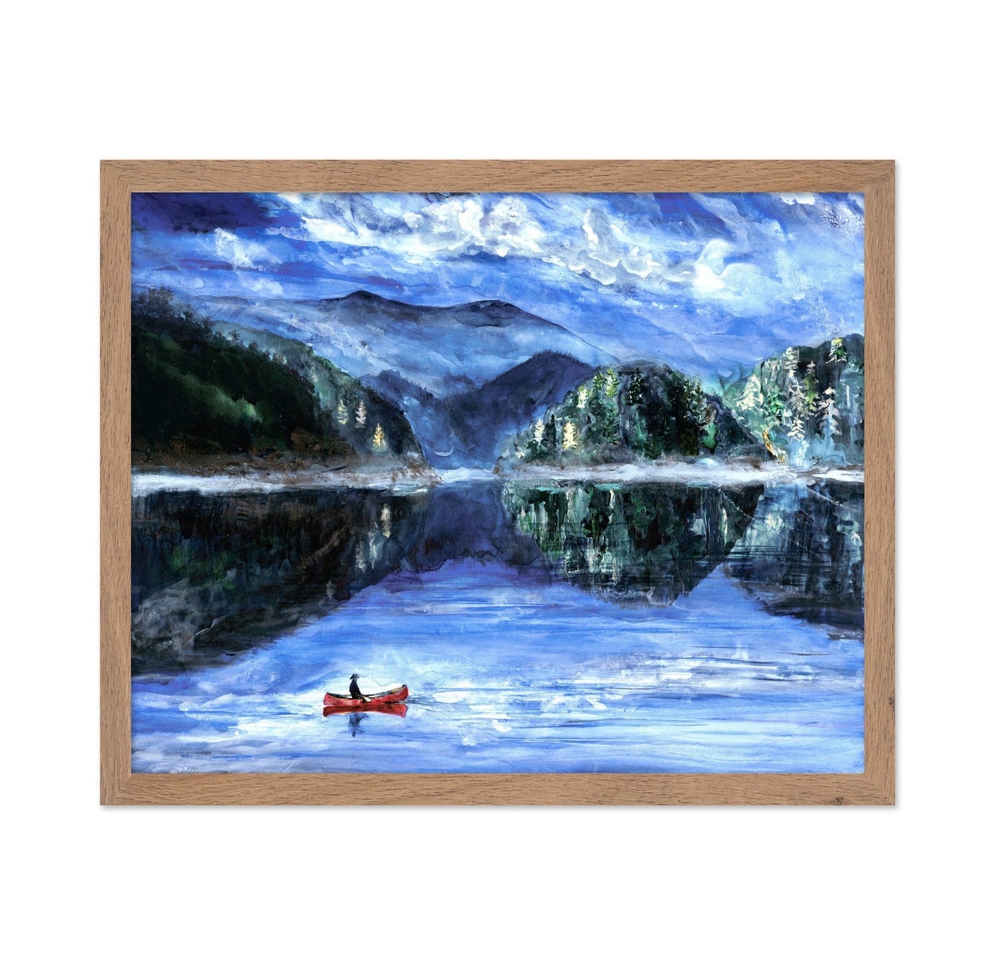 Blue Waterfall Landscape