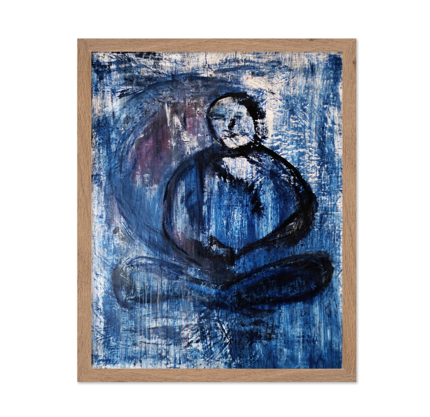Blue Zen Figure
