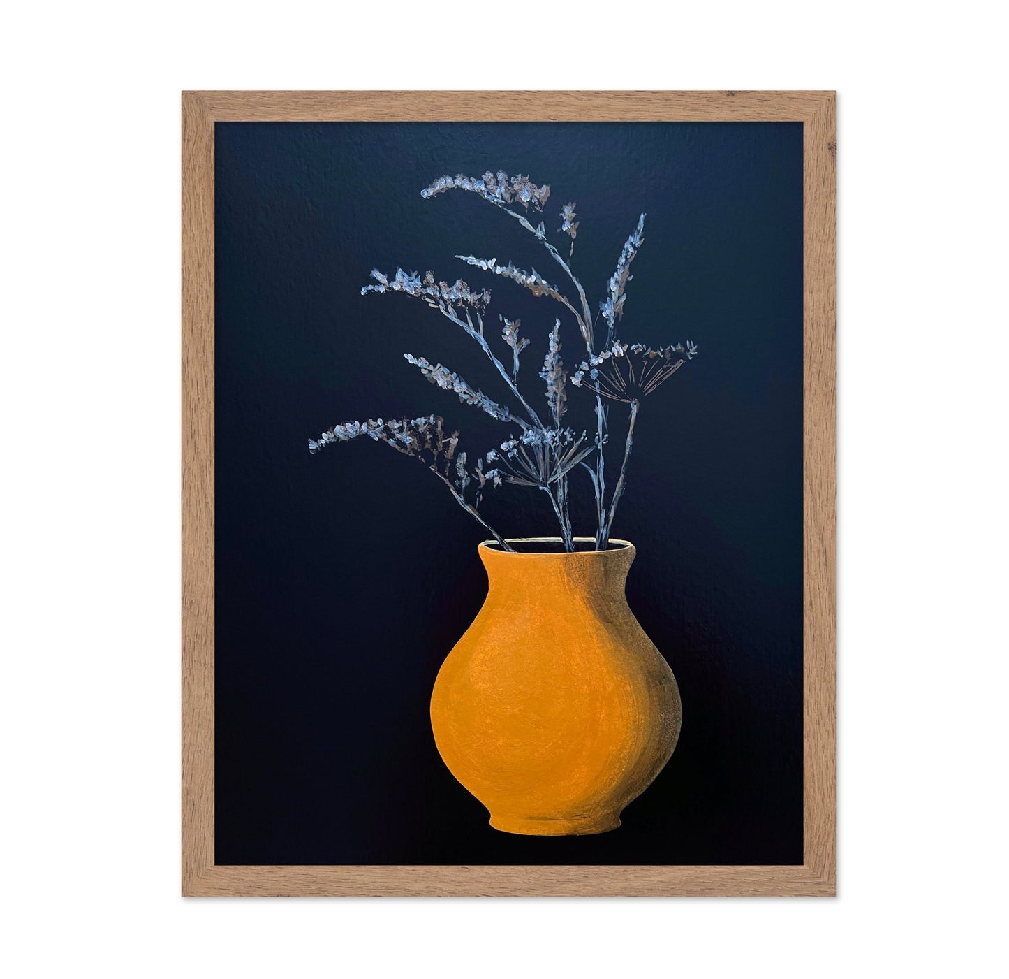 Golden Vase Floral Painting