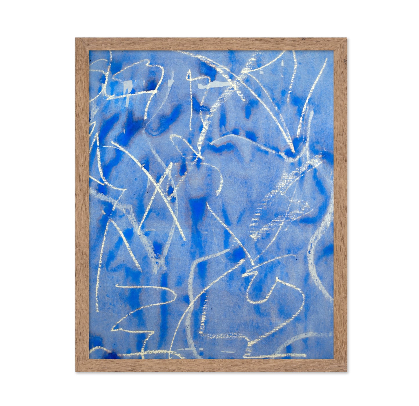 Blue Scribble Study