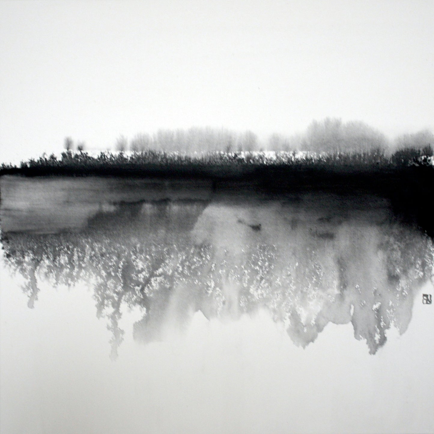 Misty Winter Reflection