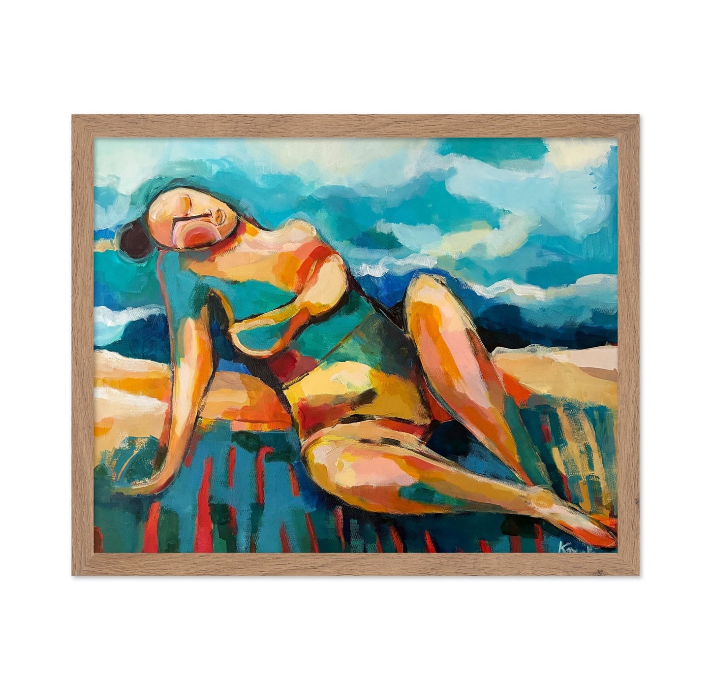 Sunlit Beach Figure