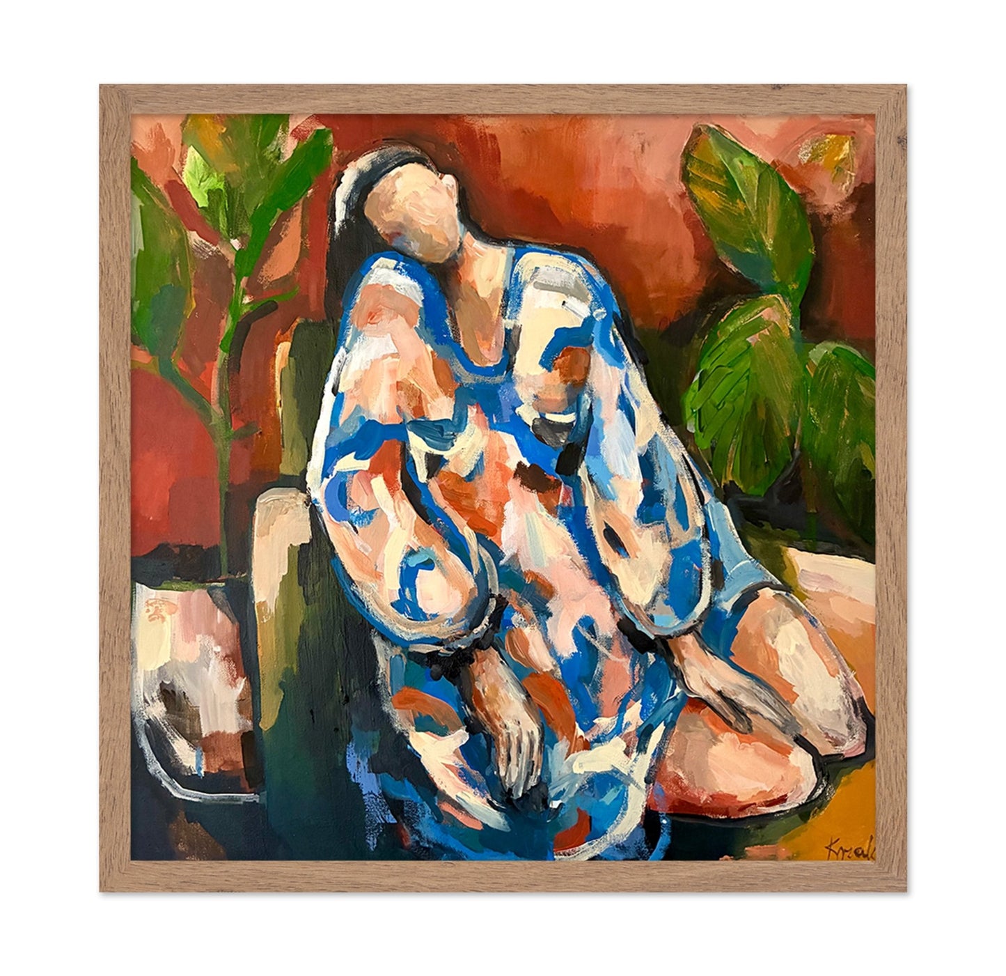 Colorful Resting Figure