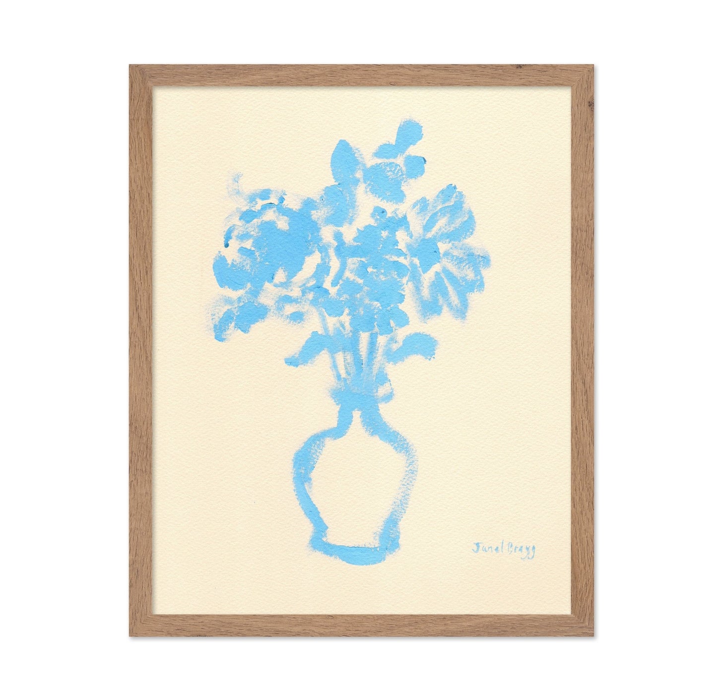 Blue Vase Flowers No1
