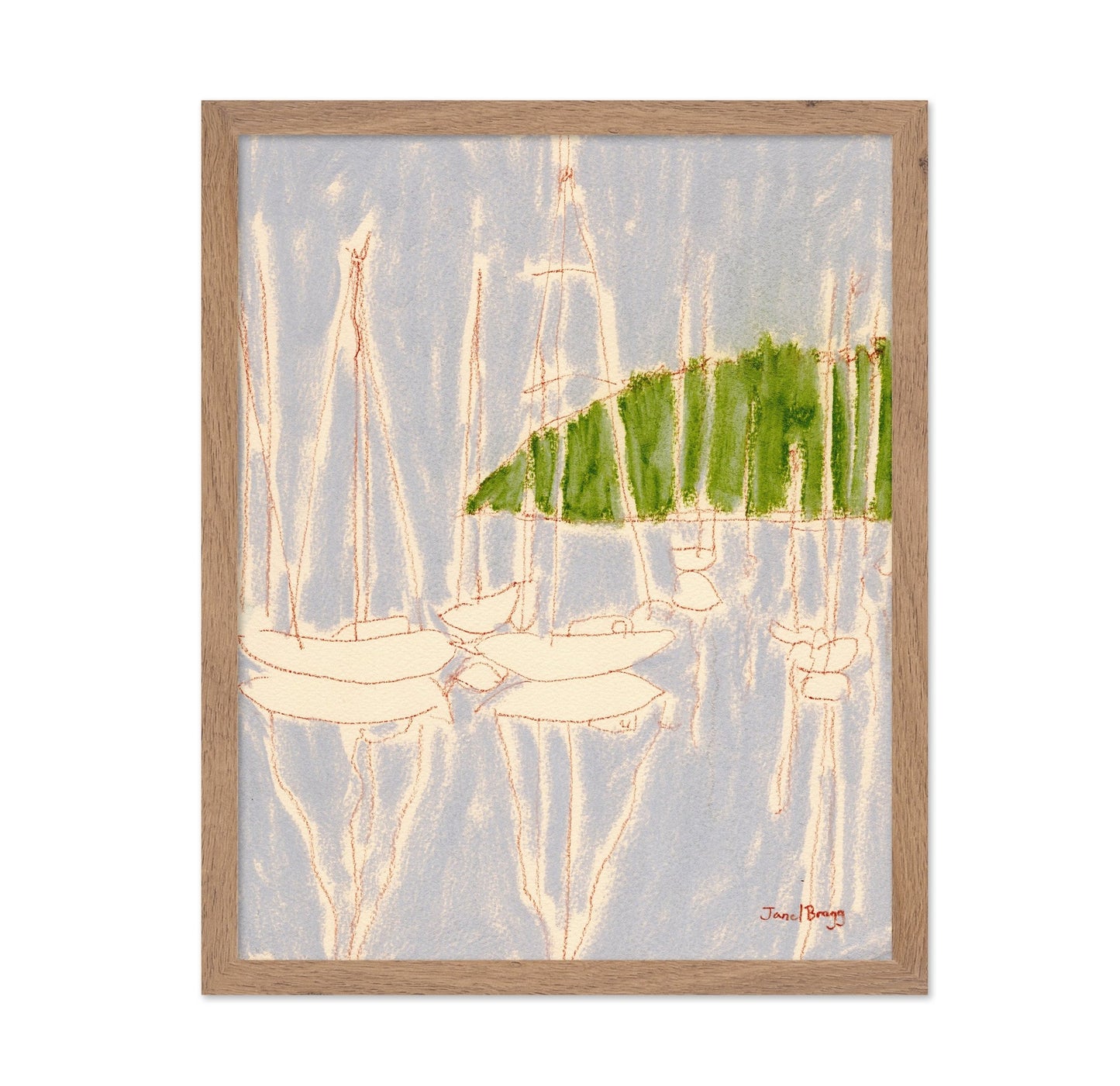 Harbor Reflection Sketch