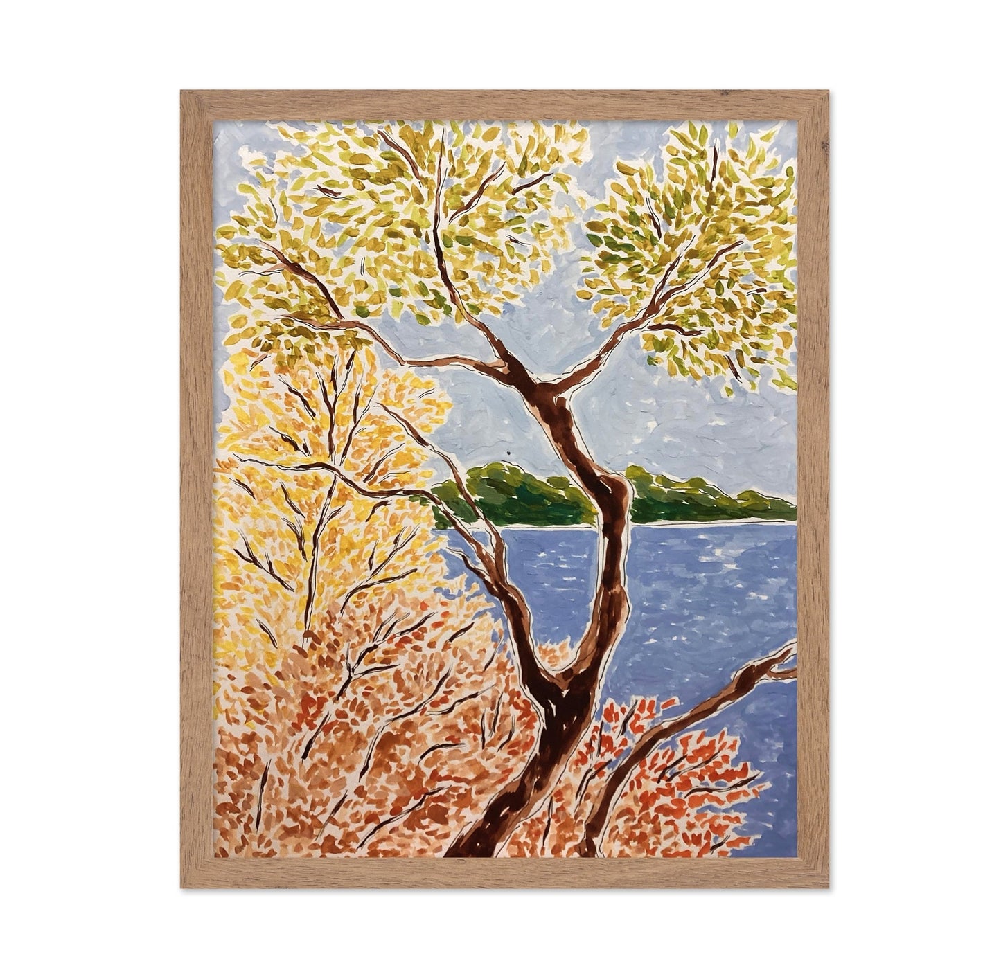 Autumn Lakeside Trees