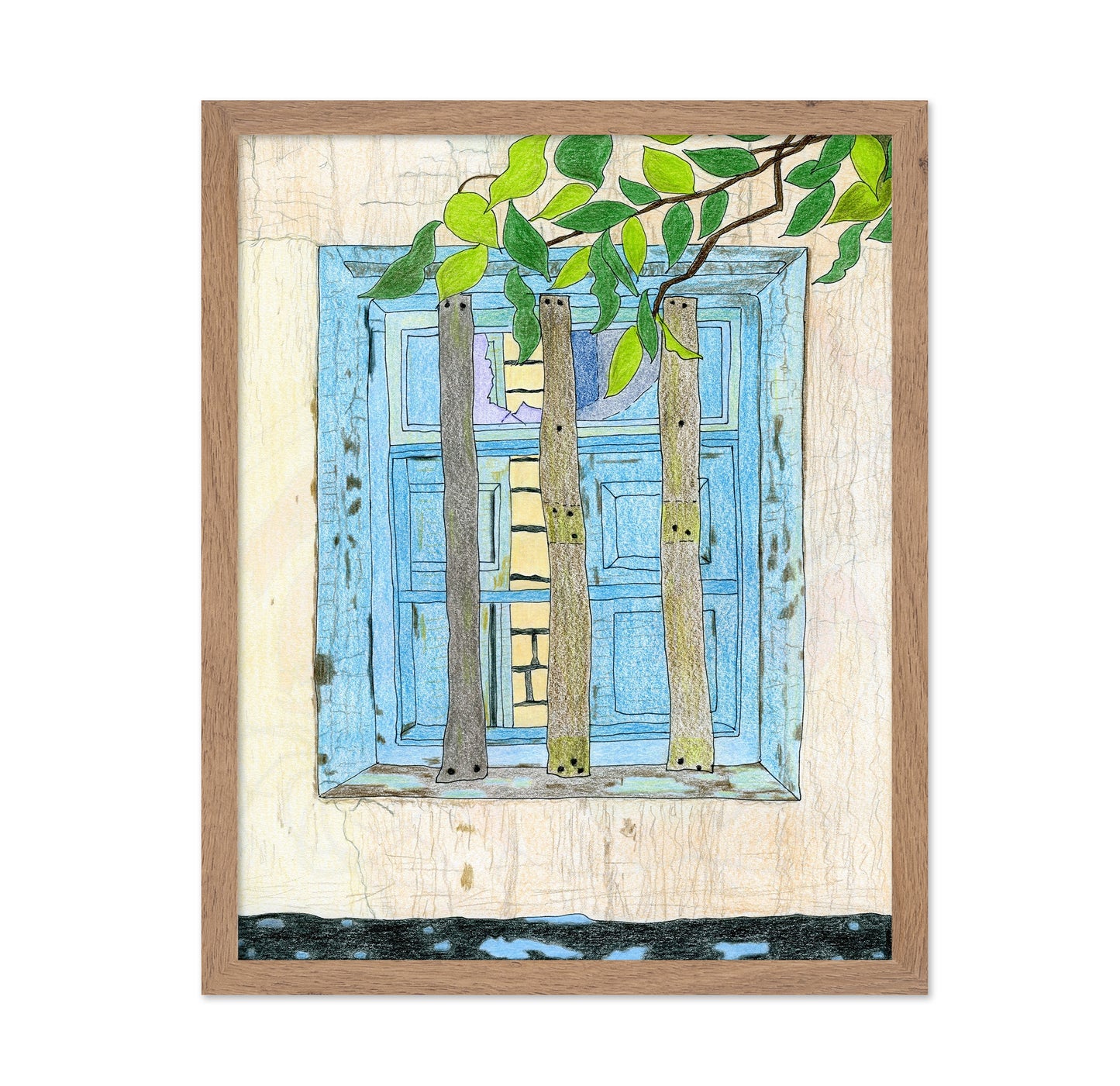 Blue Window View