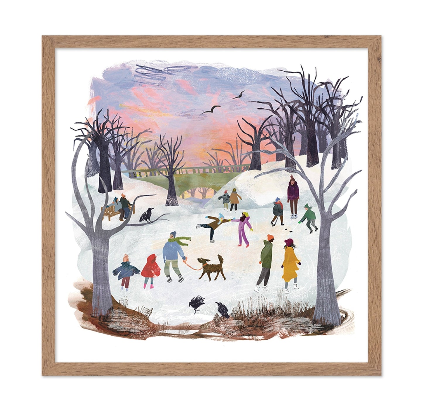 Winter Ice Skating No2