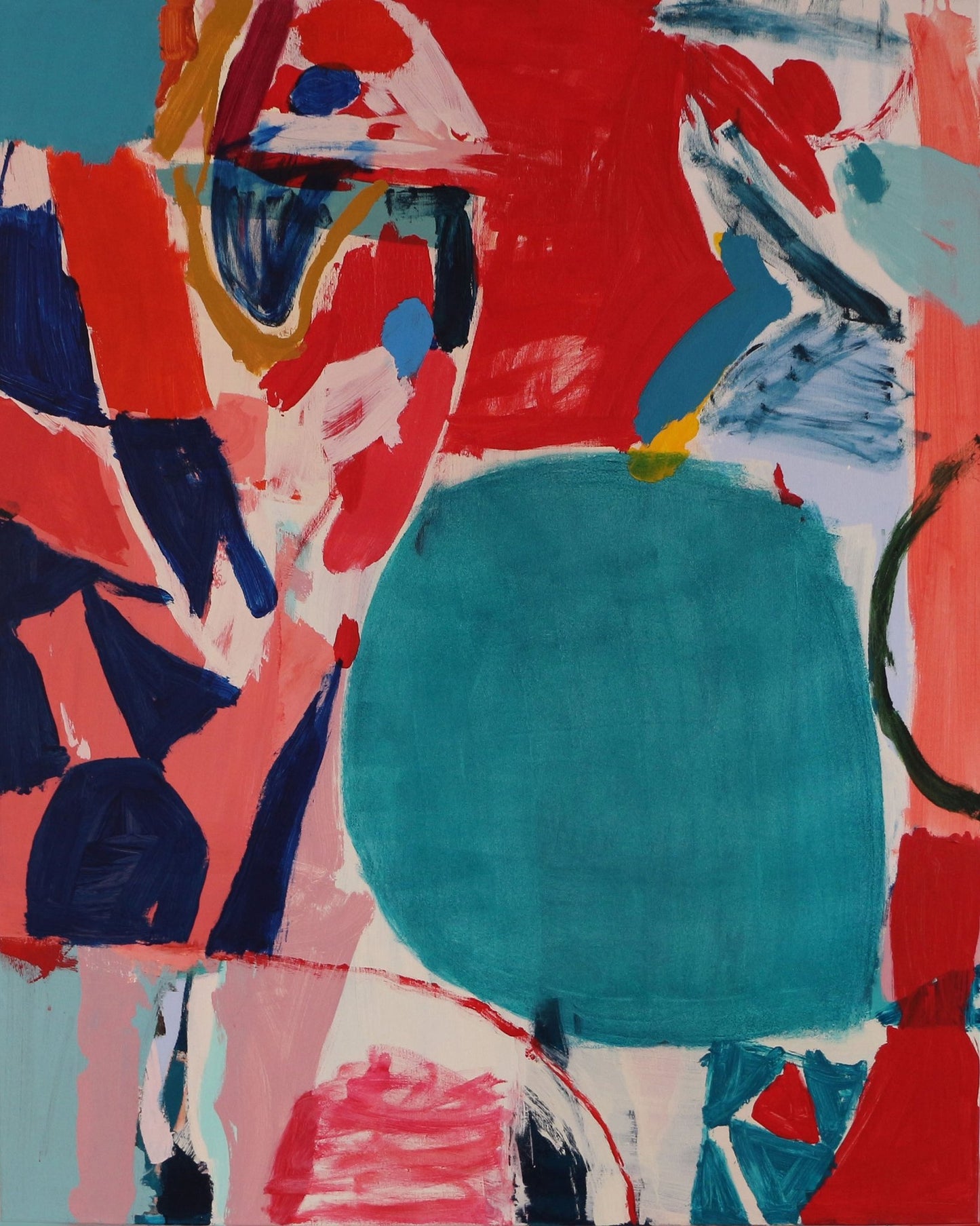 Teal Circle Abstract