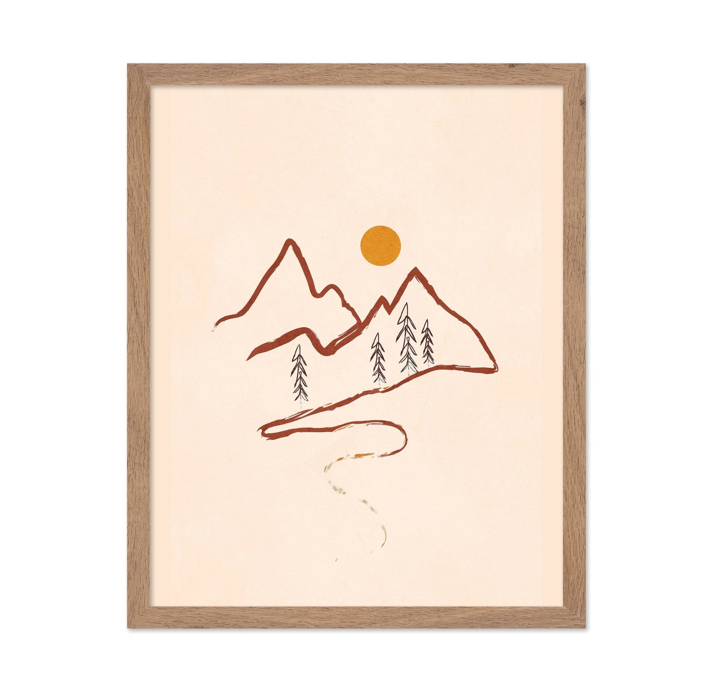 Minimal Mountain Sketch