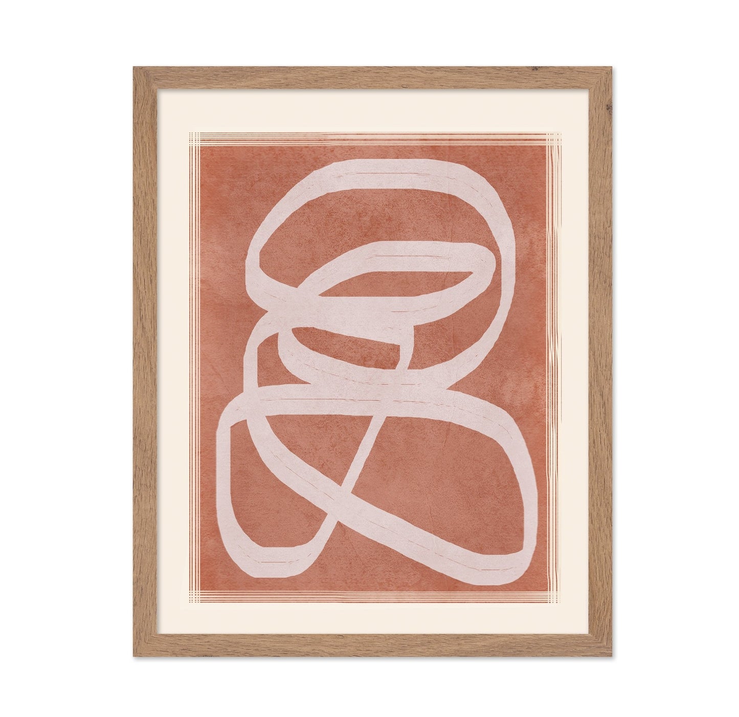 Terracotta Line Abstract