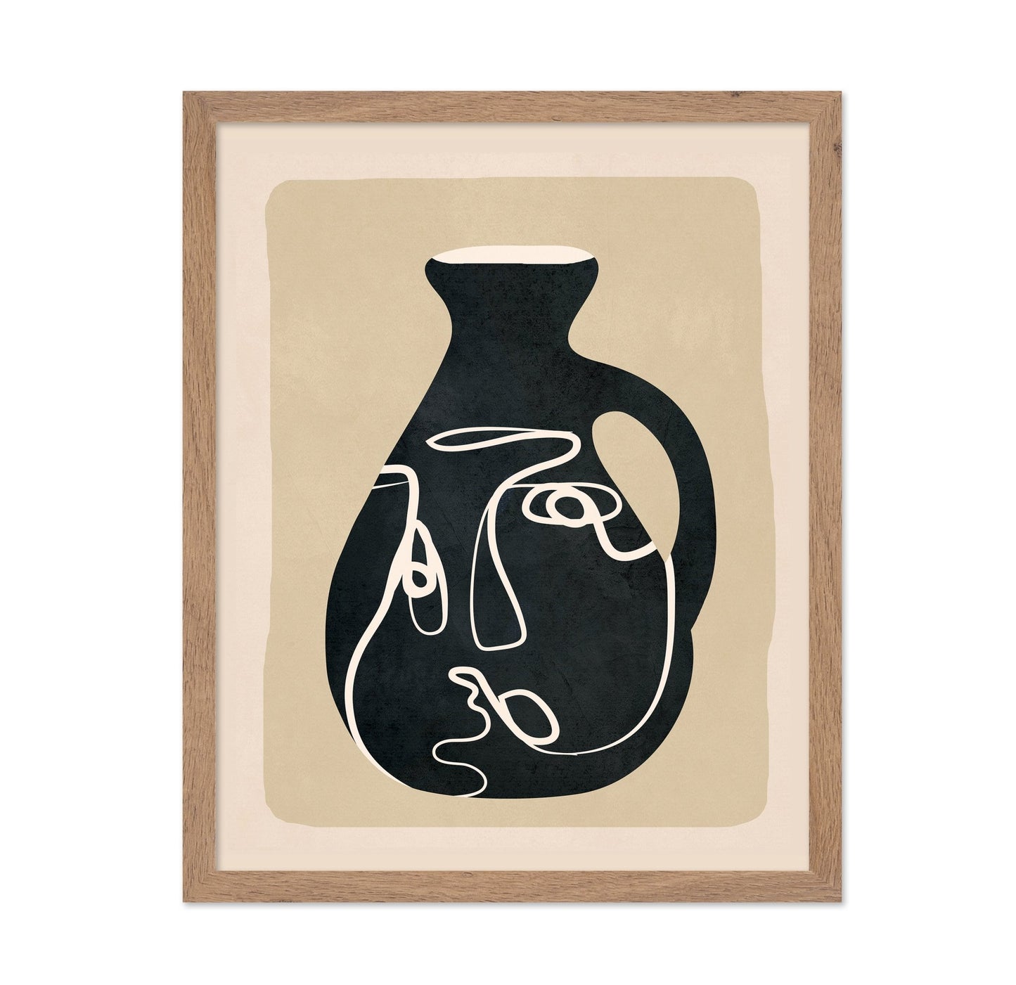 Abstract Face Vase